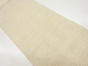 絽綴れよろけ横段模様織出し名古屋帯